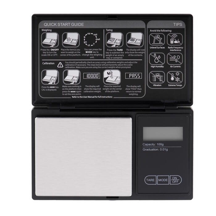 Высокоточные кухонные весы с максимальной нагрузкой 01 kg черные AD3176 Adler (AD 3176)