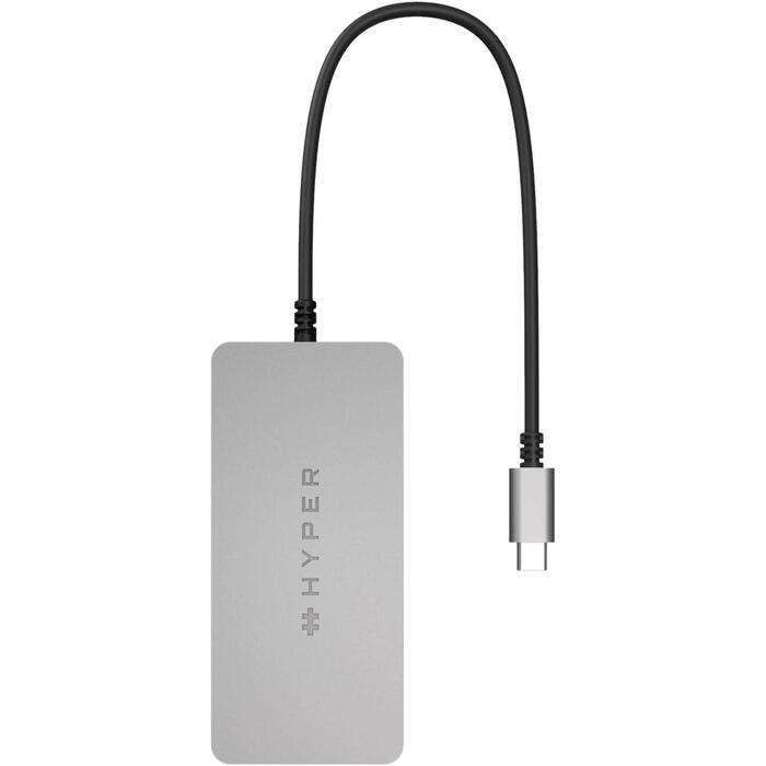 Hyper док-станция HDMB2, 1x HDMI, 1x RJ-45, 1GbE, USB-C, серебристый, совместимо с Chromebook (HDMB2)