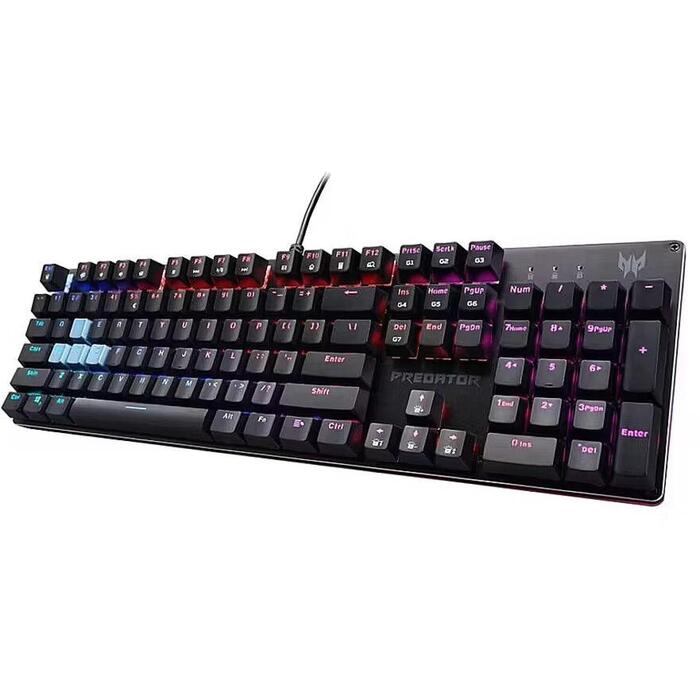 Acer Predator Aethon 303 klaviatūra, GP.KBD11.048, 1.6m, 104 taustiņi, RGB apgaismojums, Kailh Blue slēdži (GP.KBD11.048)