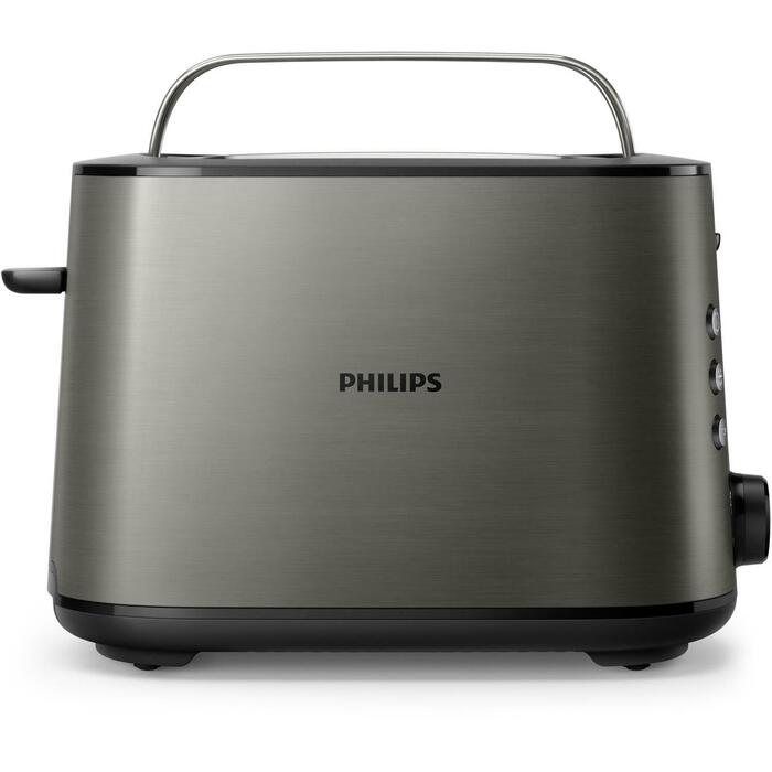 Philips Tosteris HD2651/80, 1050 W, 230 V, 50-60 Hz, 2 šķēles, Titāna krāsa, Metāla korpuss, 8 brūnināšanas līmeņi (HD2651/80)