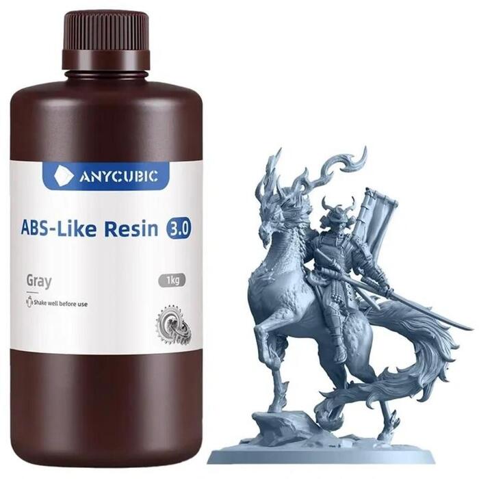 ANYCUBIC ABS-Like 3.0 sveķi, pelēki