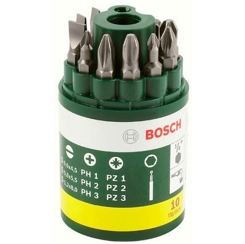 Uzgaļu komplekts, Magnetic, 10Gab., 2607019454, BOSCH