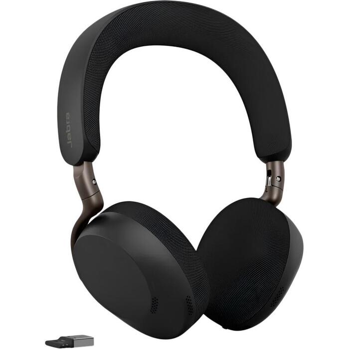 Jabra гарнитура Evolve3 75 MS Link390a 37599-999-999, Bluetooth 5.3, 20-20000 Hz, 35 Ω, 108.5 dB, 6 микрофонов, ANC, 22 ч, 30 м (37599-999-999)