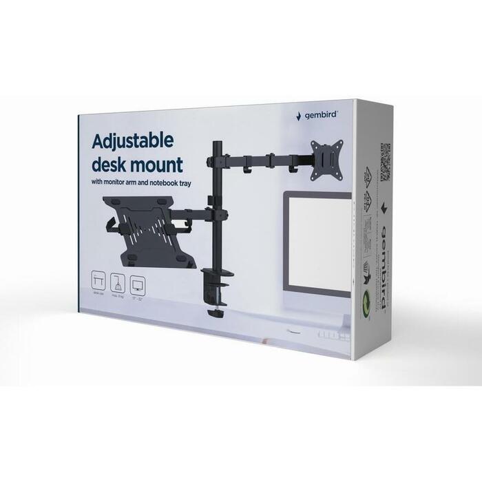 Gembird LCD monitors stiprinājuma roka MA-DA-03