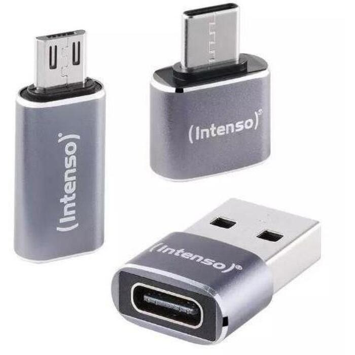 Intenso USB adapteris MIX480 7600913, pelēks