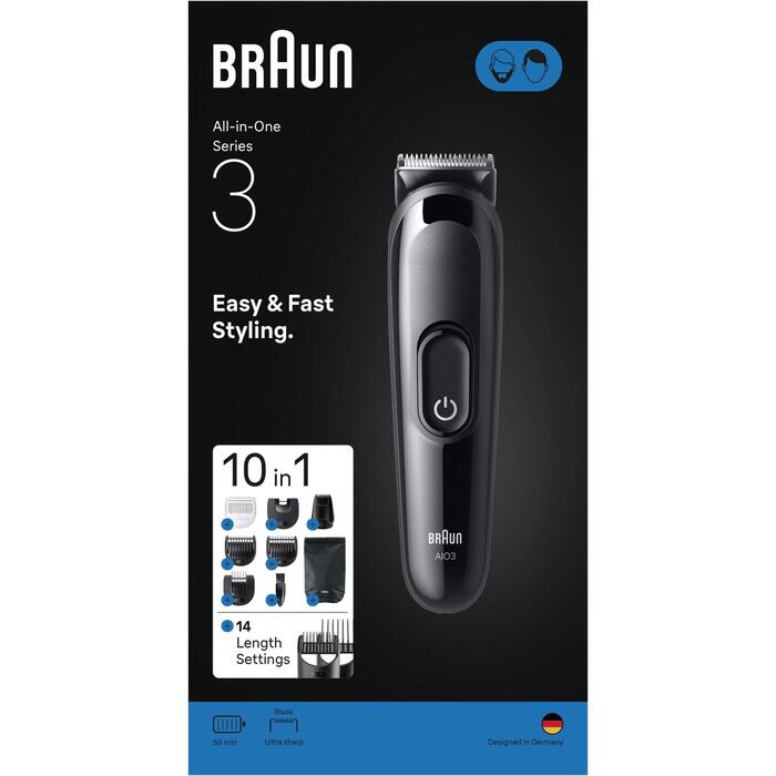 Braun matu griezējs AIO3560, 10in1, bezvadu