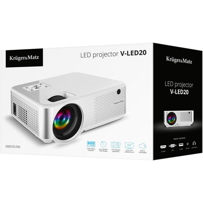 Kruger & Matz LED projektors KM0370-FHD