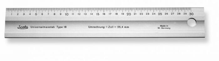 Alumīnija lineāls 418 tipa, 1000 mm