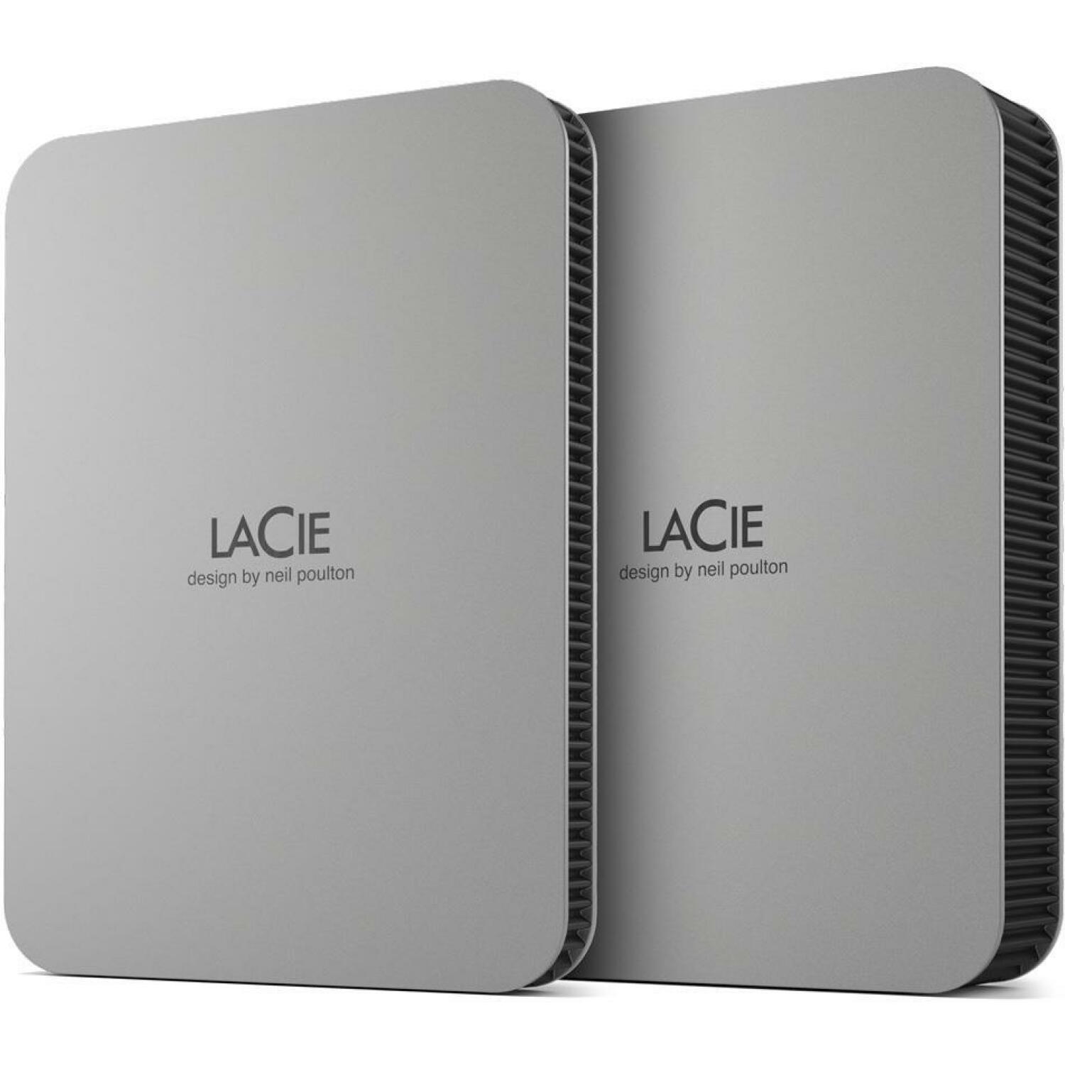 Lacie Внешний HDD 2.5" STLP1000400 1 TB, USB Type-C, 3.2 Gen 1, серебристый, алюминиевый корпус (STLP1000400)