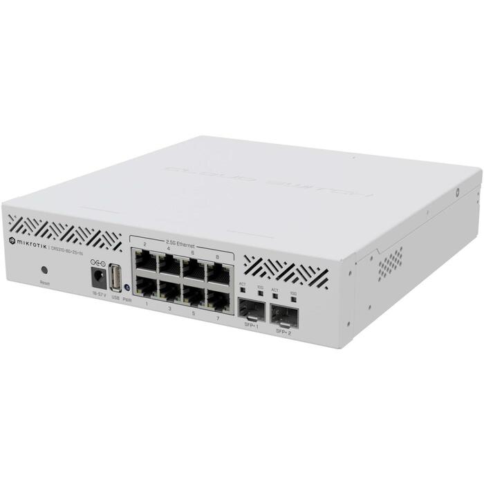 Mikrotik CRS310-8G+2S+IN pārvaldāms komutators, 8x 2