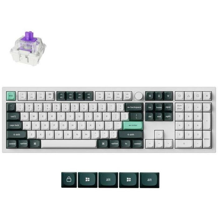 Keychron Q6H-P1 klaviatūra, bezvadu, RGB LED