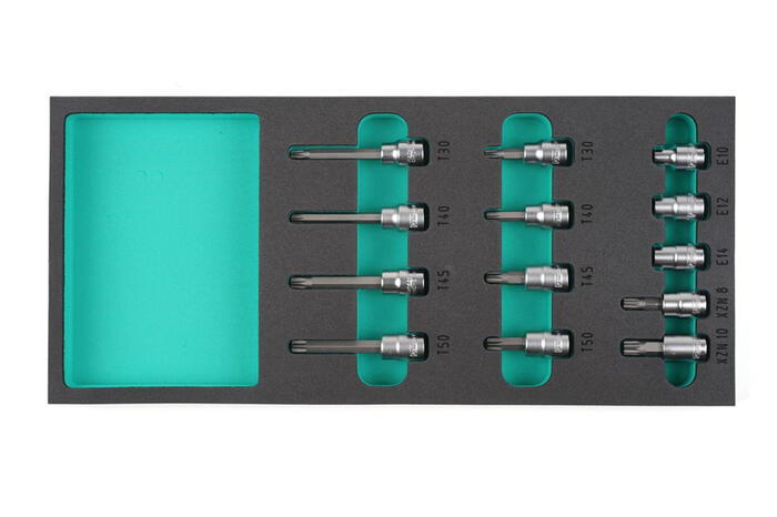 3/8" Torx/XZN/E uzgaļu komplekts, K26065, KAMASA