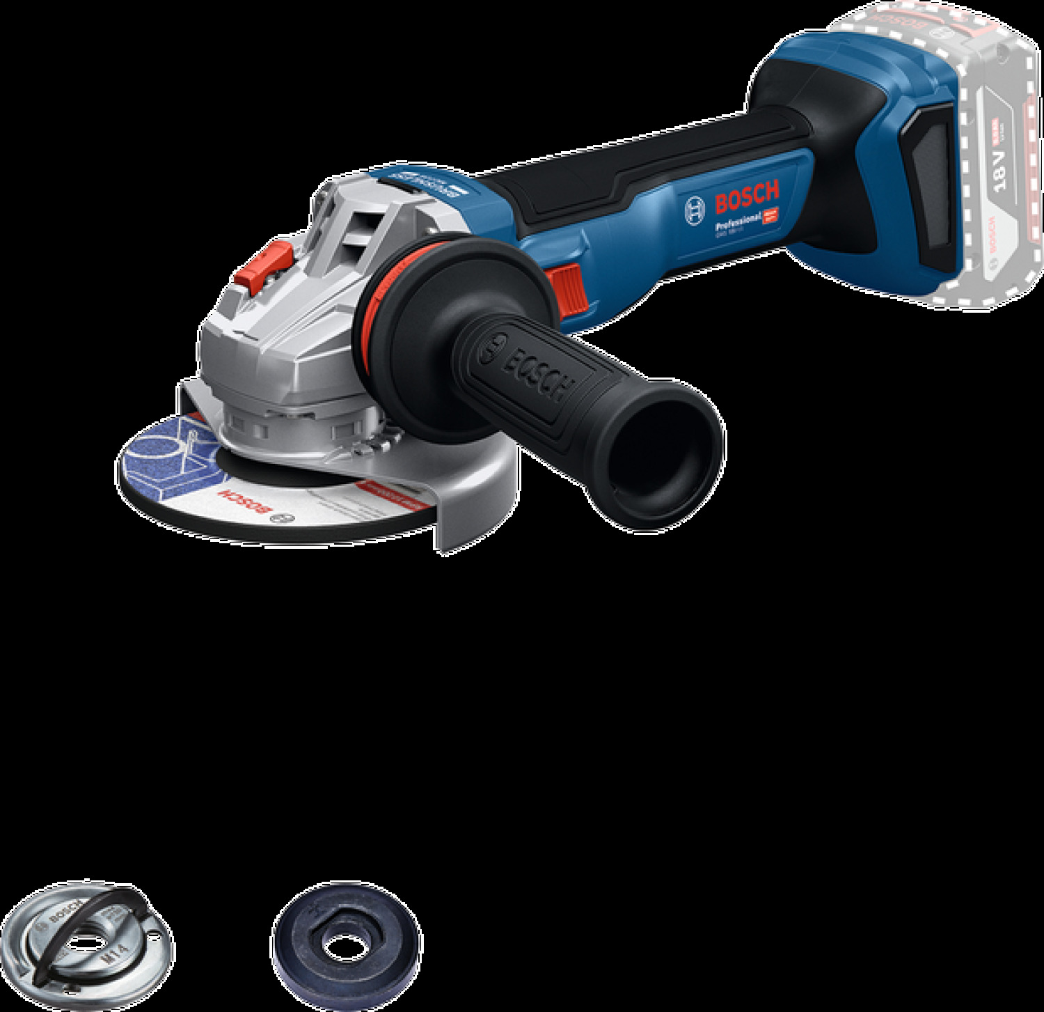 Akumulatora slīpmašīnas GWS 18V-11 PROFESSIONAL BOSCH 06019N4100 (06019N4100)