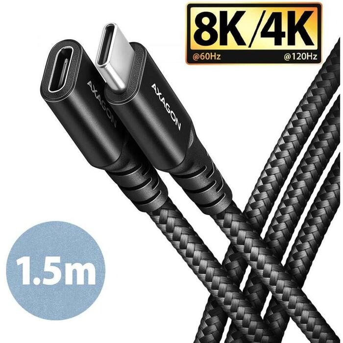 Axagon kabeļa pagarinātājs BUCM32-CF15AB 1.5m