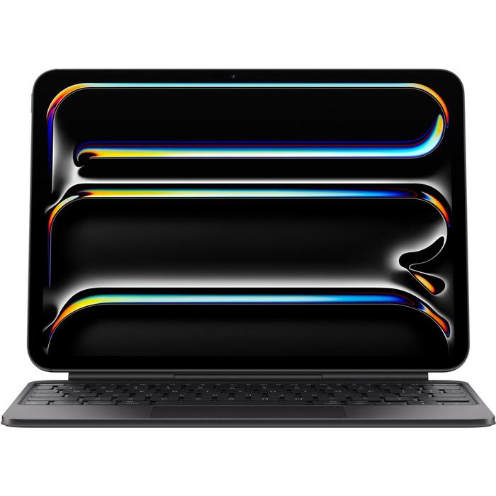 Apple Magic Keyboard для iPad Pro 11 дюймов (M4) MWR23Z/A, QWERTY, черный, USB-C, сенсорная панель, подсвеченные клавиши (MWR23Z/A)