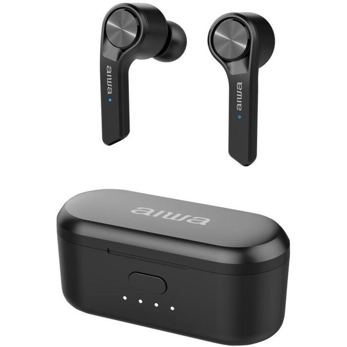 Aiwa Беспроводные наушники ESP-350BK, 460mAh, 80mAh, 12ч, 10м, 2x6W RMS, 50Гц-20кГц, Bluetooth V5.0 (ESP-350BK)