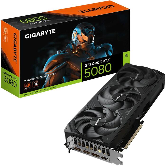 Graphics Card|GIGABYTE|NVIDIA|GeForce RTX 5080|2670 MHz|16 GB|GDDR7|256