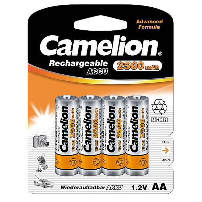 Baterijas uzlādējamās Ni-MH ar 2500 mAh