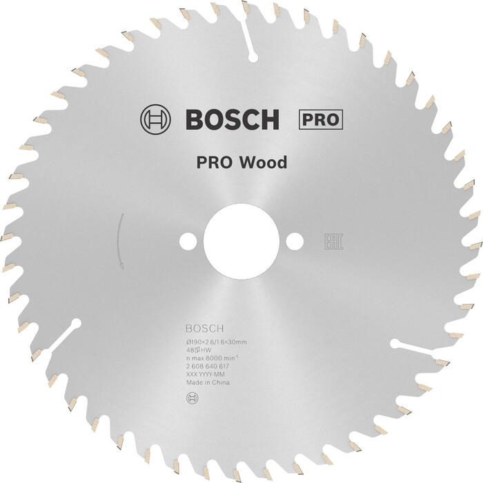 Ripzāģa disks 190x30mm Optiline Wood, Rokas