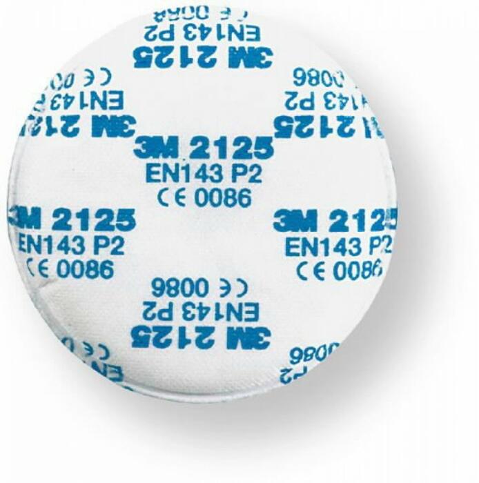 3M Фильтр частиц T2125, P2, 0.006 кг, для твердых и жидких частиц, совместим с серией 6000 (T2125)
