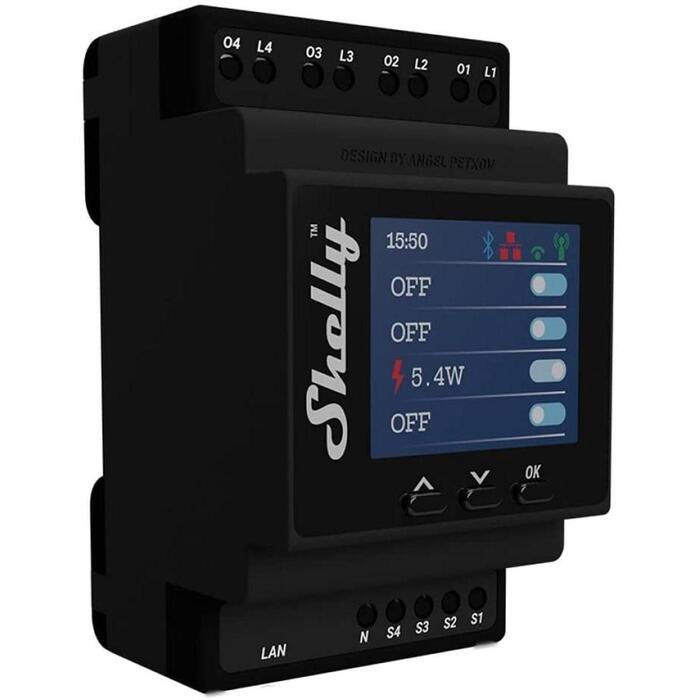 Shelly Relejs 4Pro PM 3800235268049, 40