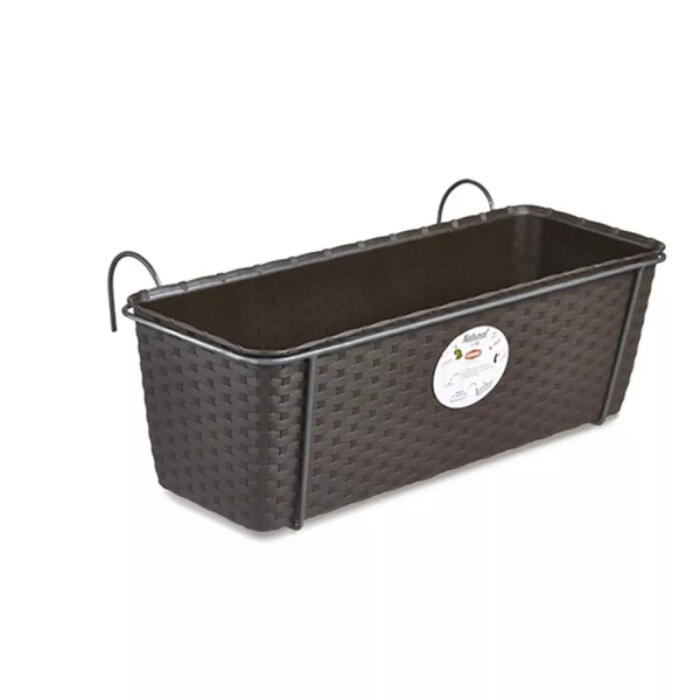 Stefanplast 2175853 puķu kaste ar metāla