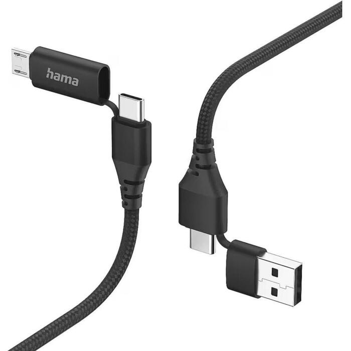 Hama 4-in-1 USB uzlādes kabelis 00201537