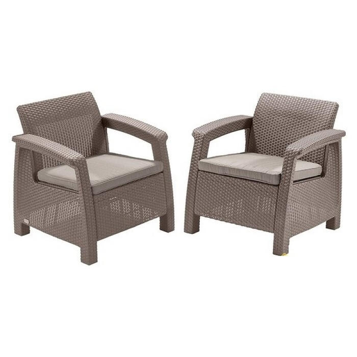 Садовые стулья Corfu Duo Set beige 29197993587 KETER (29197993587)