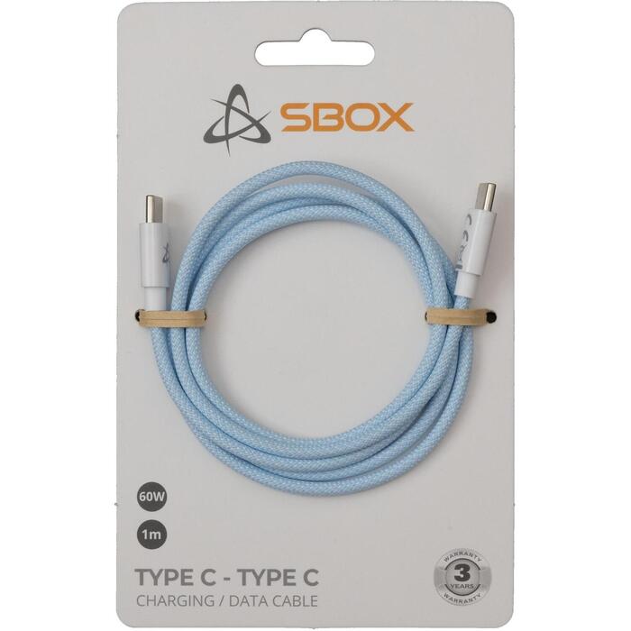 Sbox USB kabelis TYPE-C-1-BL, 1m, 480