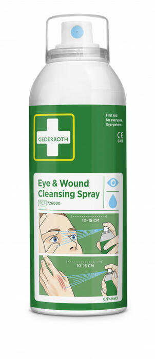 Cederroth aerosols acu un brūču skalošanai 726000, 150 ml, 0,9% NaCl, 5 gadi (726000)