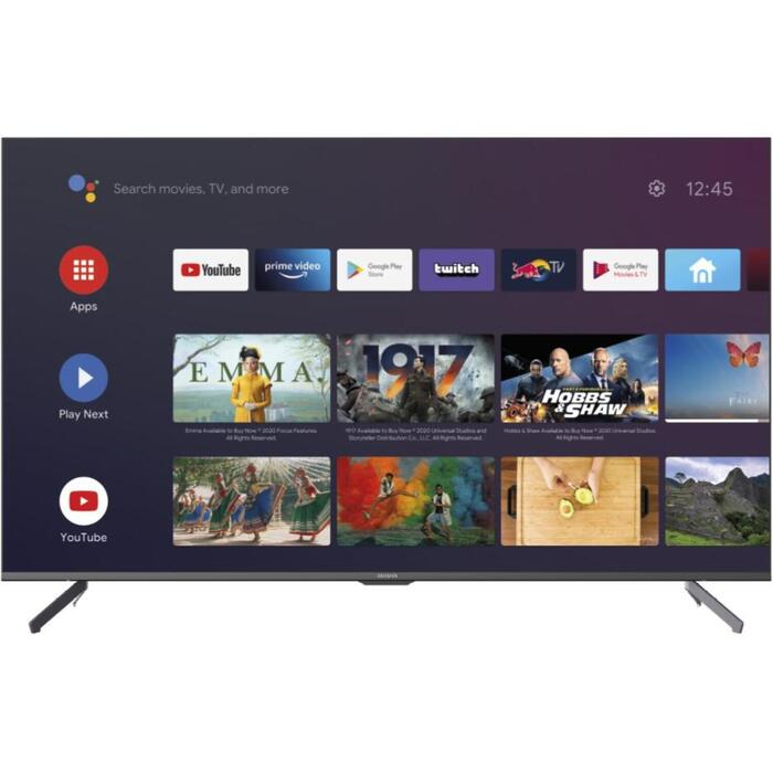 Aiwa LED televizors LED657UHD, 65 collu, 3840*2160, Android 10.0, 2xHDMI, 2xUSB, Dolby audio, Wi-Fi 2.4G (LED657UHD)