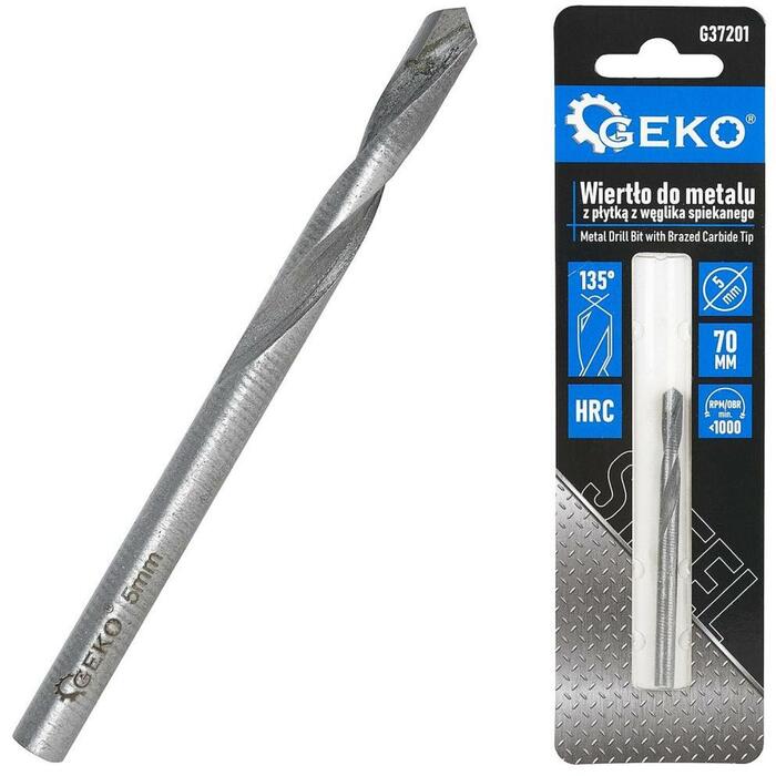 Geko metāla urbis G37201, 5 mm