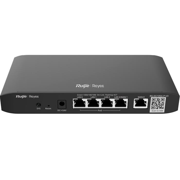 Ruijie RG-EG105G-P-V3 5-Portu Gigabit Maršrutētājs ar