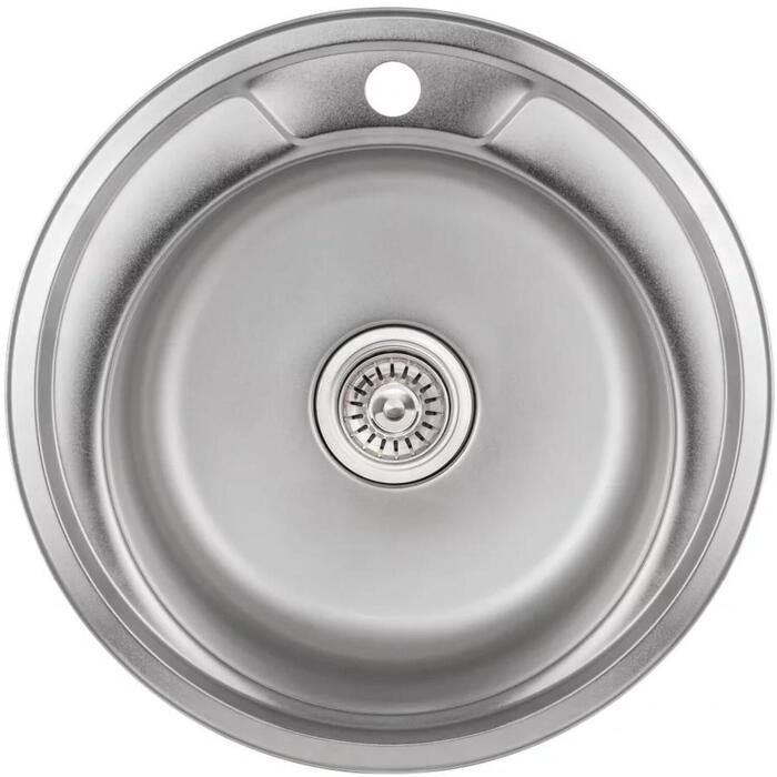 Ab кухонная раковина 9133729, 49см, 49см, 18см, нержавеющая сталь, серебристый цвет, 1 чаша, сливное отверстие (9133729)