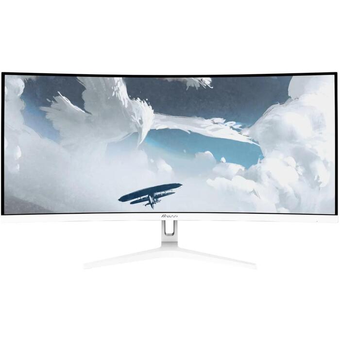 Arozzi Nova AZ-NO-34T2K165-WT монитор, 34 дюйма, VA, QHD, 21:9, 165 Гц, 1 мс, 3440x1440, 350 кд/м², 2xHDMI, 2xDisplayPort, белый (AZ-NO-34T2K165-WT)