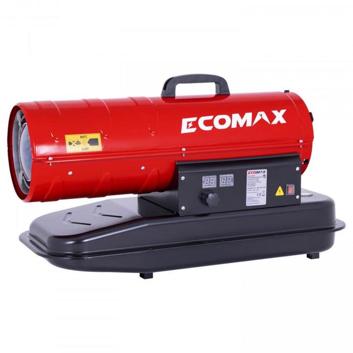 Ecomax dīzeļdegvielas sildītājs EMH300020E EMX, 20kW, 22L, 720m3/h, 150m2, 61dB, 12.6kg, elektriskā aizdedze, divkāršais displejs (EMH300020E&EMX)