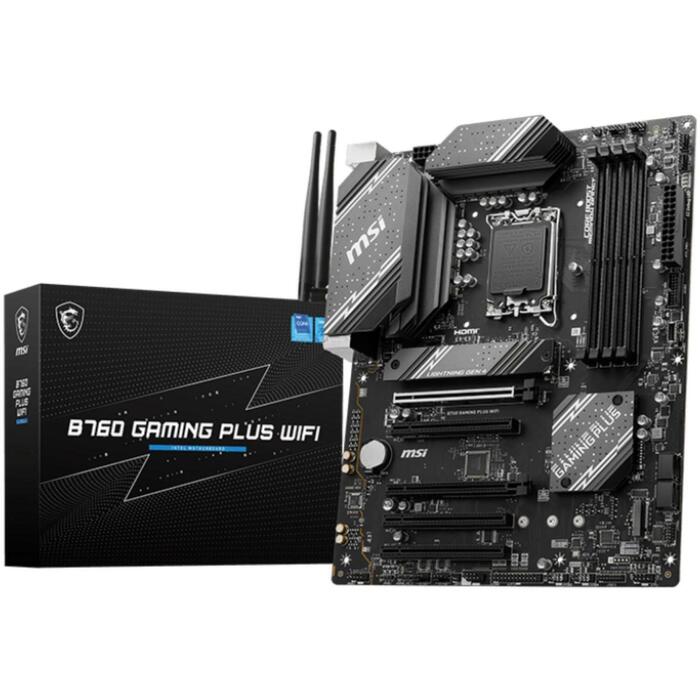 Msi Mātesplate B760GAMINGPLUSWIFI, LGA 1700, DDR5