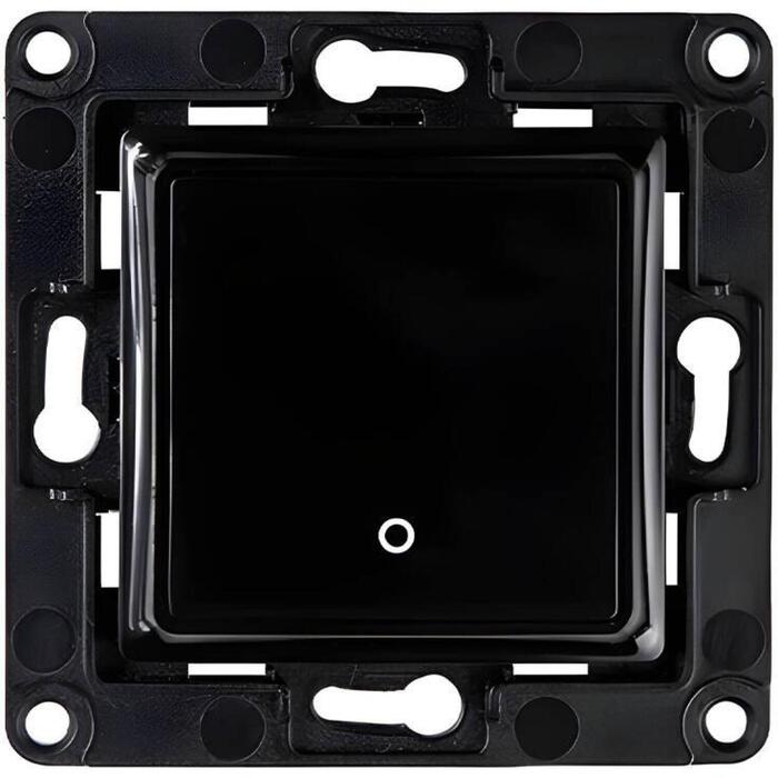 Shelly viedais gaismas slēdzis, Wallswitch1Black, melns