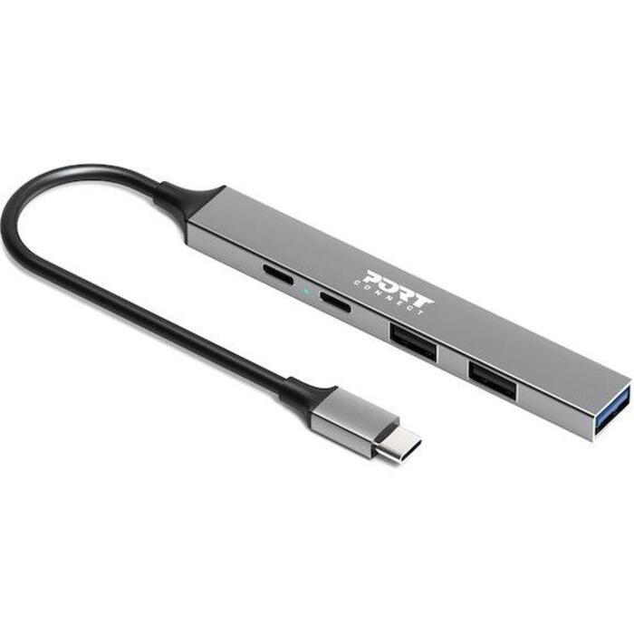 Port Connect USB centrmezgls 900163, 1xUSB-C