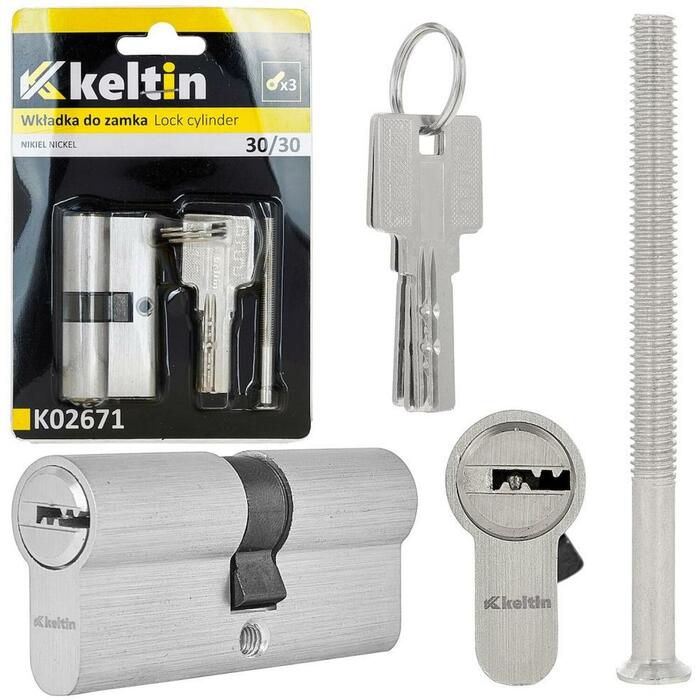 Keltin Slēdzenes cilindrs K02671, 30/30 mm
