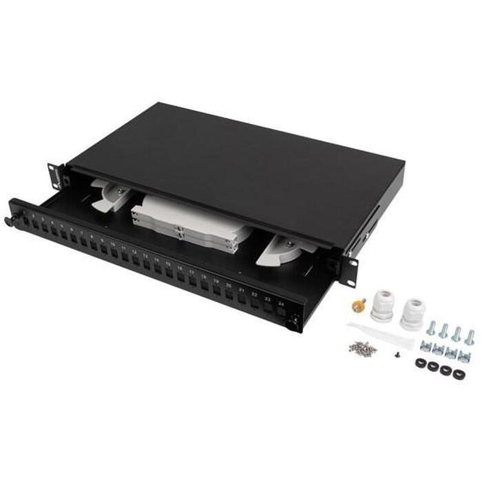 Lanberg Optiskā sadales kaste FOP1-24SS-LDB, 24xSC