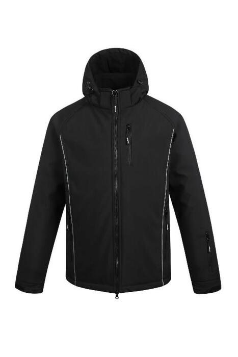 Ziemas jaka, softshell, melna, L, Pesso