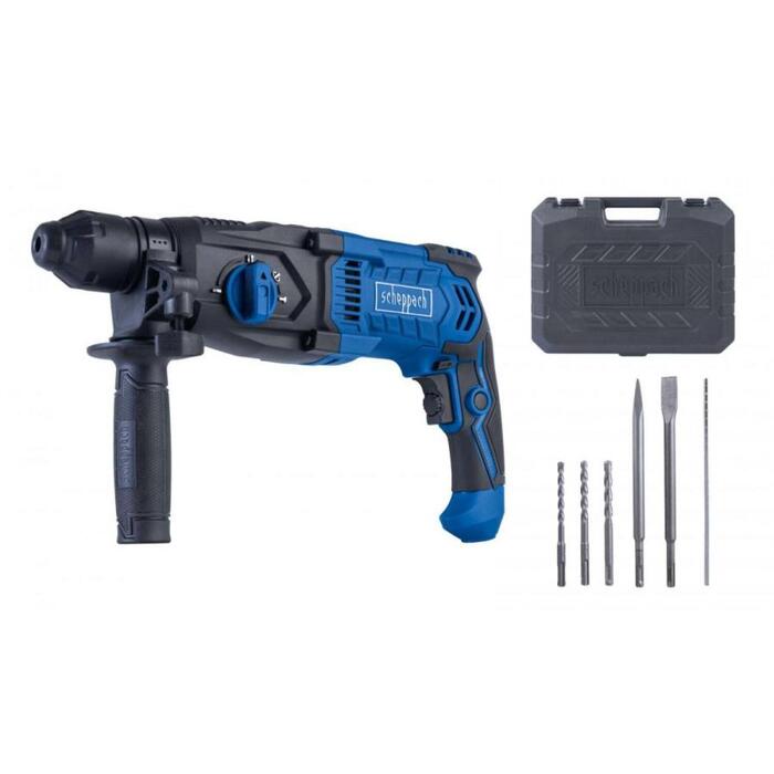 Scheppach электрический комбинированный молот DH2260 5907906901, 1050 Вт, 26 мм, 68 мм, 13 мм, 30 мм, 3 Дж, 0-5500 уд/мин (5907906901)