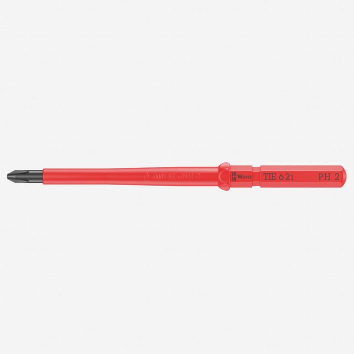 Wera 05006511001 VDE 62 i Phillips отвертка лезвие, PH2, 157мм, 1000В, изолированный (05006511001)