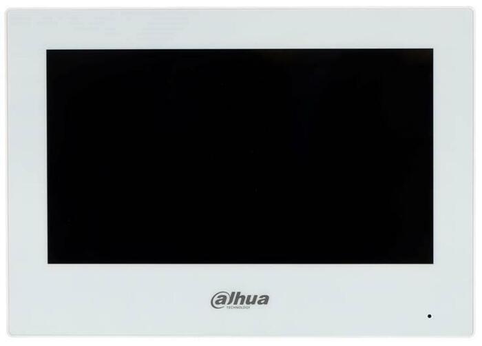 Dahua VTH2621GW-P 7″ IP video durvju interkoms monitors PoE TFT 1024×600 divvirzienu audio attālināta atbloķēšana H.264/H.265 micro-SD atbalsts Balts (VTH2621GW-P)