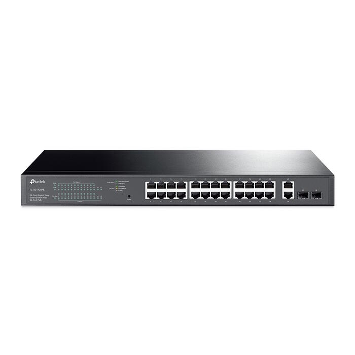 TP-LINK TL-SG1428PE komutators, 28x Gigabit, 24x