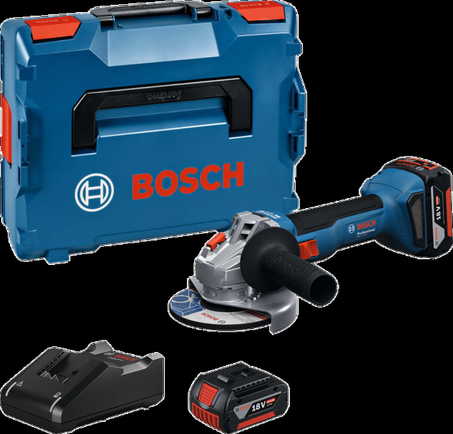 Akumulatora slīpmašīnas GWS 18V-8 PROFESSIONAL BOSCH 06019N9002 (06019N9002)
