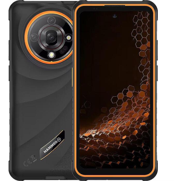 Hammer смартфон Iron 6 TEL001052, 6.56" IPS 1612x720, 6 ГБ ОЗУ, 128 ГБ, microSD, Dual SIM, 4G, 5G, 64 МП камера, Android 15 (TEL001052)
