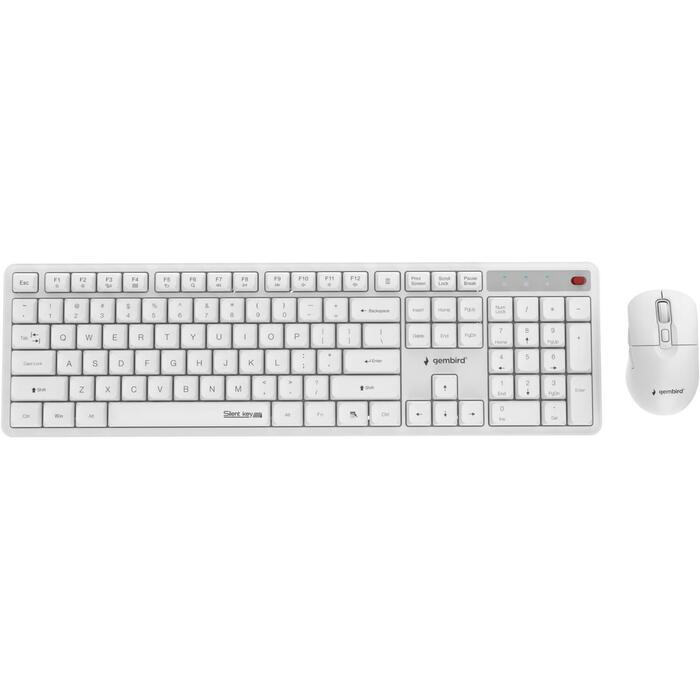 Gembird Klaviatūra un pele KBS-WMS-01-W, 2