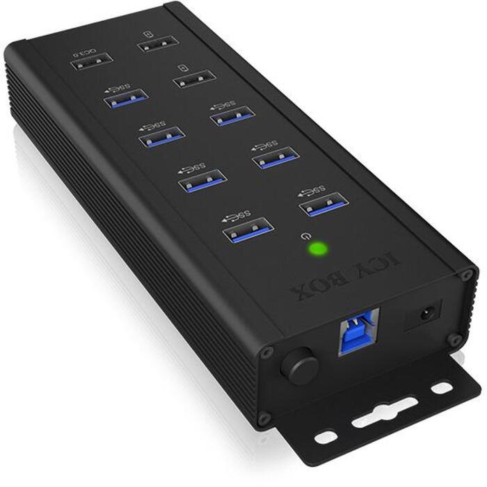 Raidsonic USB centrmezgls IB-HUB1703-QC3, 7x USB